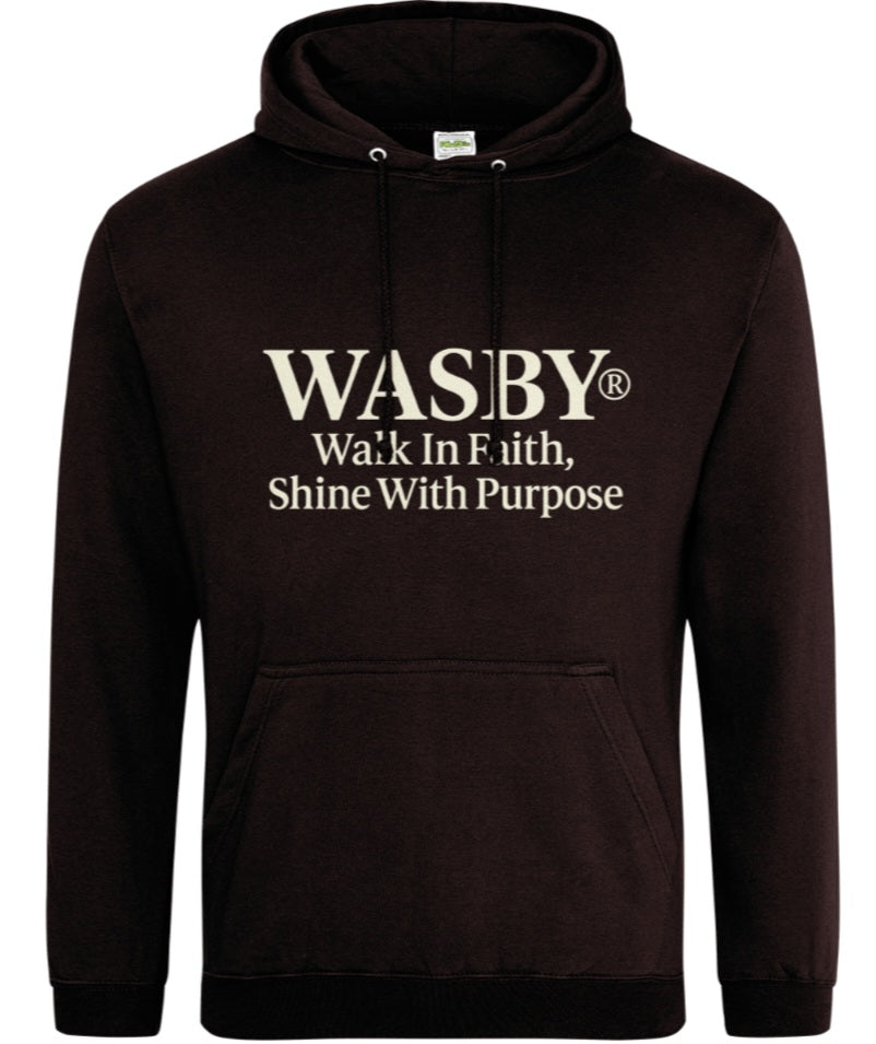 WASBY® Faith & Purpose Hoodie – “Walk In Faith, Shine With Purpose” | Christian Faithwear