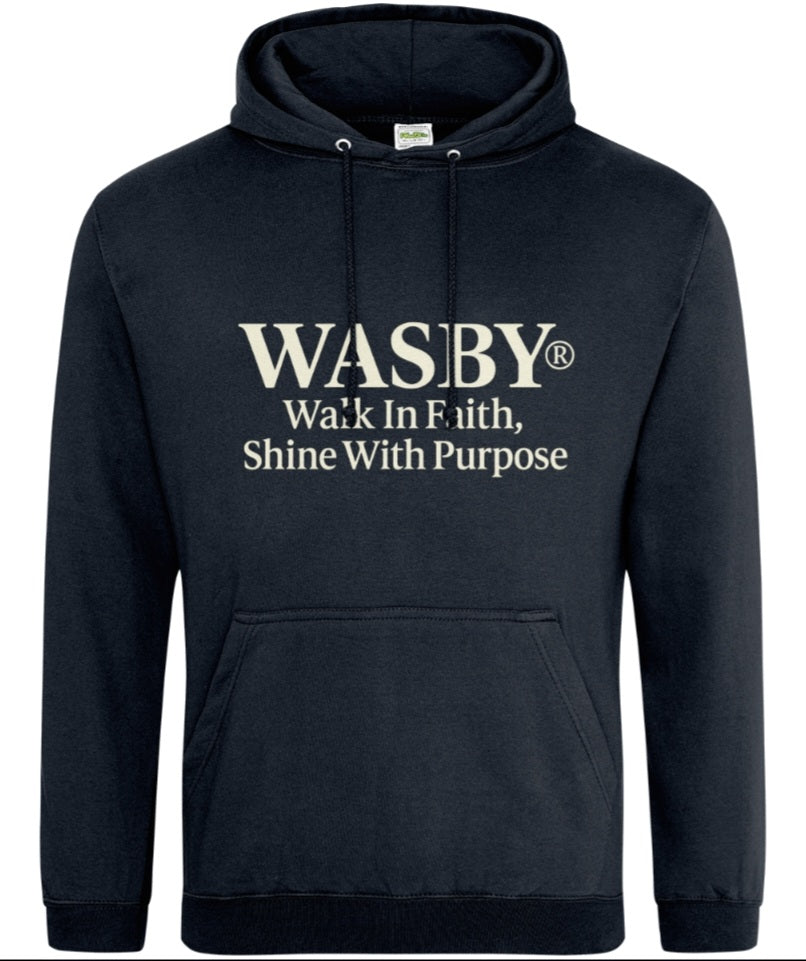 WASBY® Faith & Purpose Hoodie – “Walk In Faith, Shine With Purpose” | Christian Faithwear