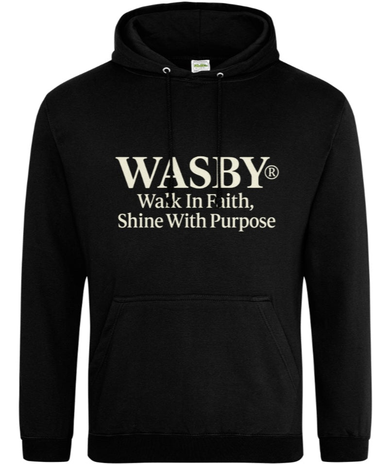 WASBY® Faith & Purpose Hoodie – “Walk In Faith, Shine With Purpose” | Christian Faithwear